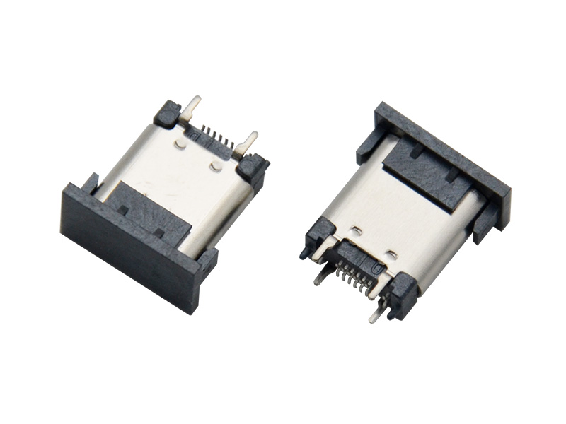 TYPE C 16P 直立式SMT H=10